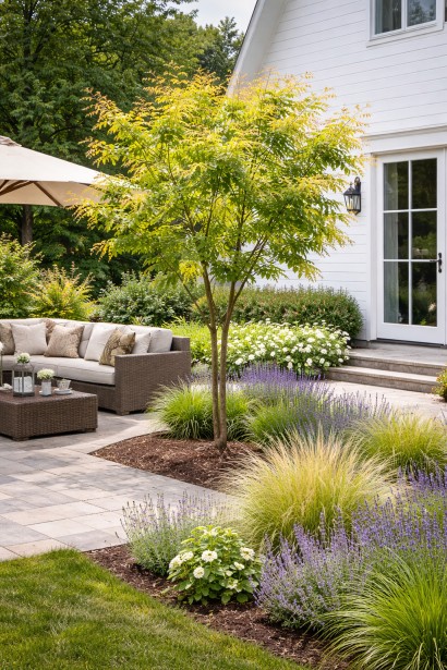 Кельрейтерія paniculata біля тераси